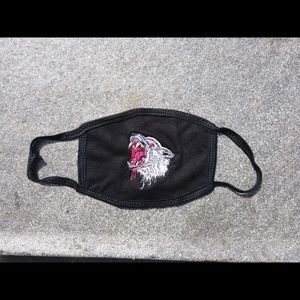 Wolf Embroidery Face Mask